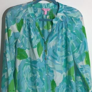 Lilly Pulitzer🧜‍♀️ Elsa 🌴Gorgeous Silk Top ❤️